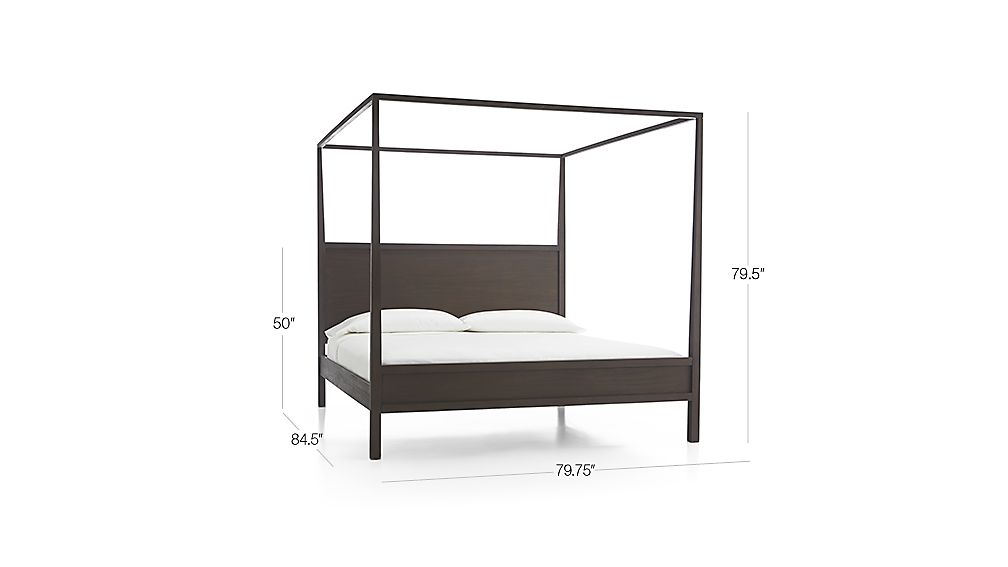 Keane King Canopy Bed Crate and Barrel