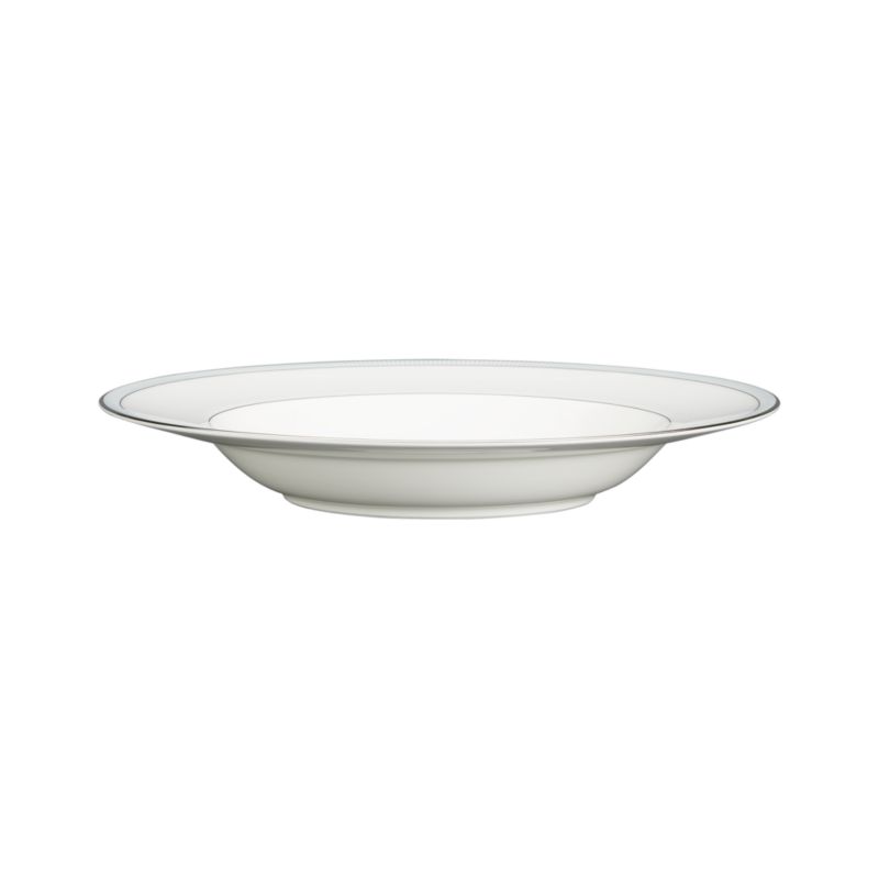 Blue Low Bowl. 9.5"dia.x1.5"H