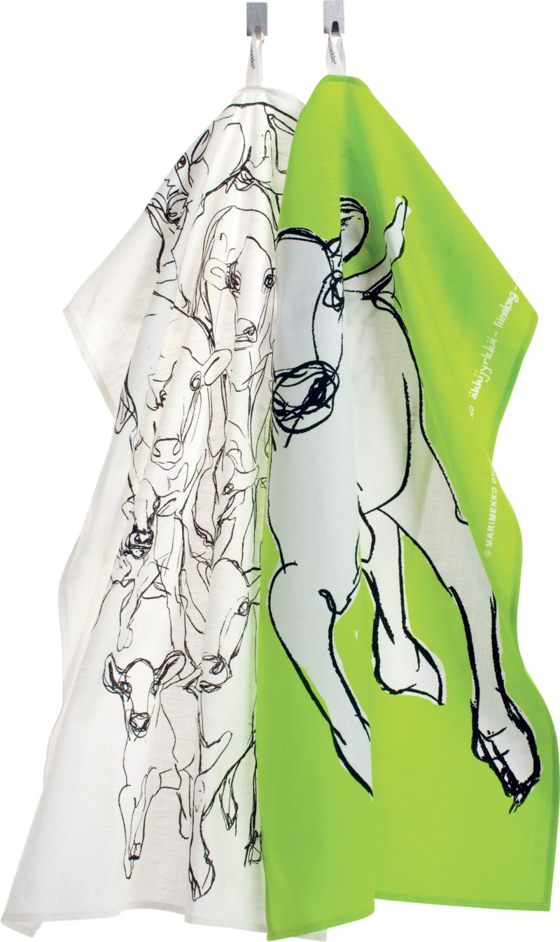 Set of 2 Marimekko Kevätjuhla Dishtowels
