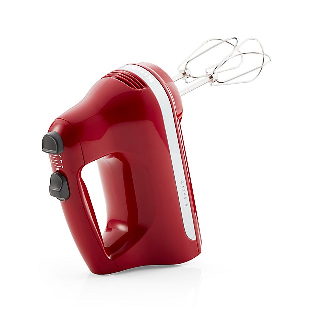 KitchenAid ® Empire Red 5Speed Hand Mixer Crate and Barrel