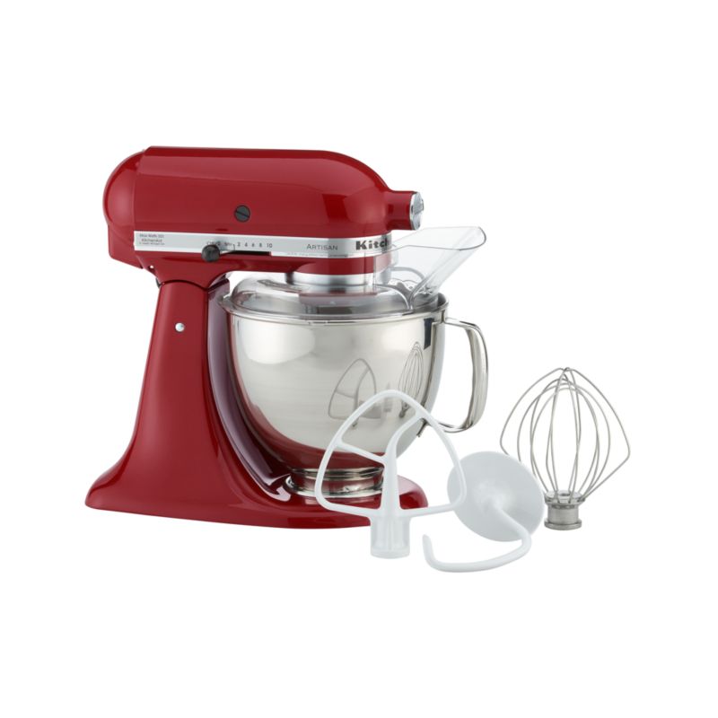 KitchenAid® Artisan Red Stand Mixer. 5 qt.; 9"Wx14"Dx14"H