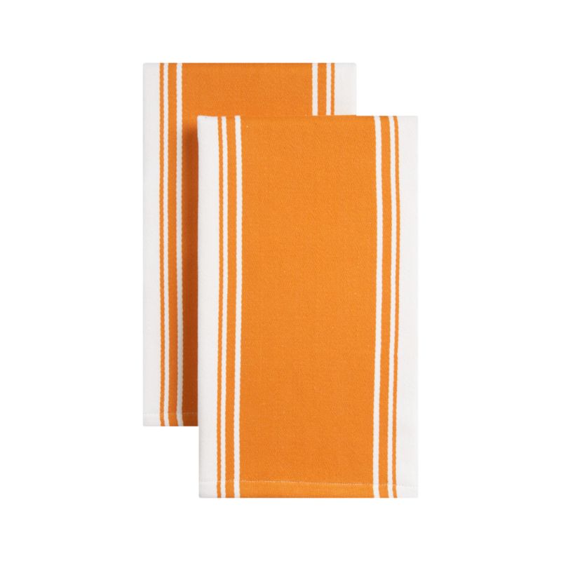 Set of 2 Kitchenette Orange Dishtowels