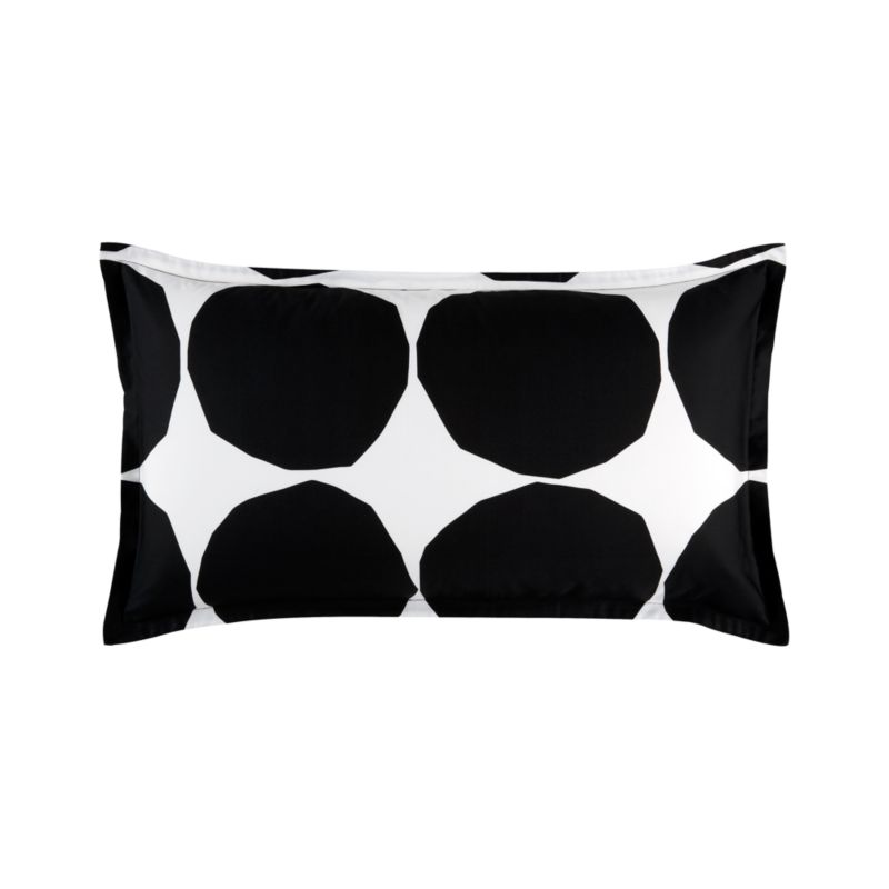 Marimekko Kivet Black King Sham