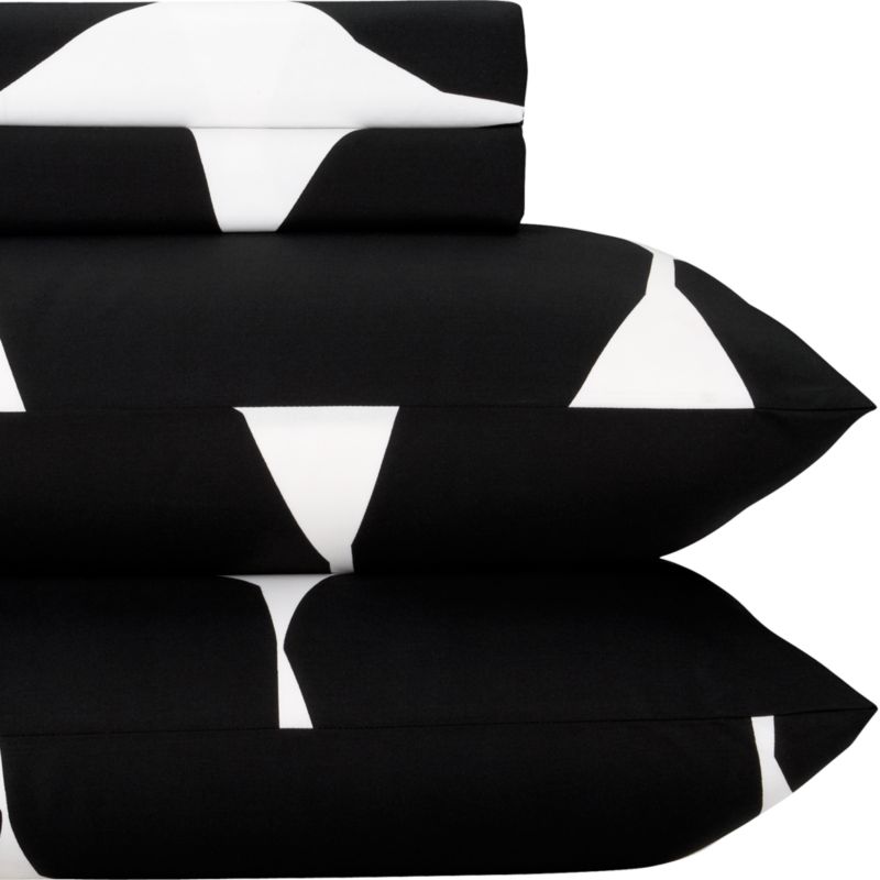 Marimekko Kivet Black Full Sheet Set