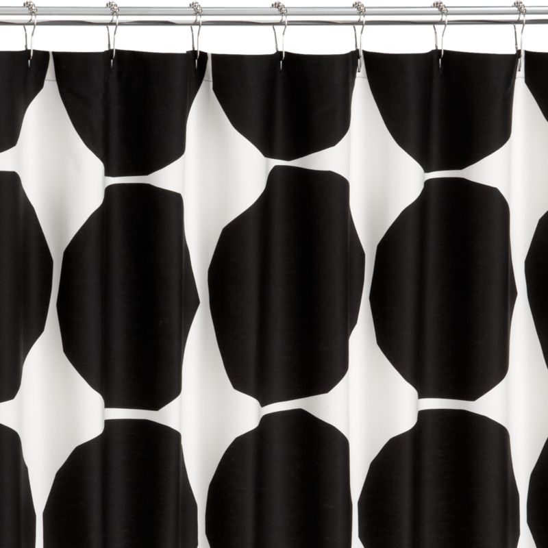 Marimekko Kivet Black Shower Curtain