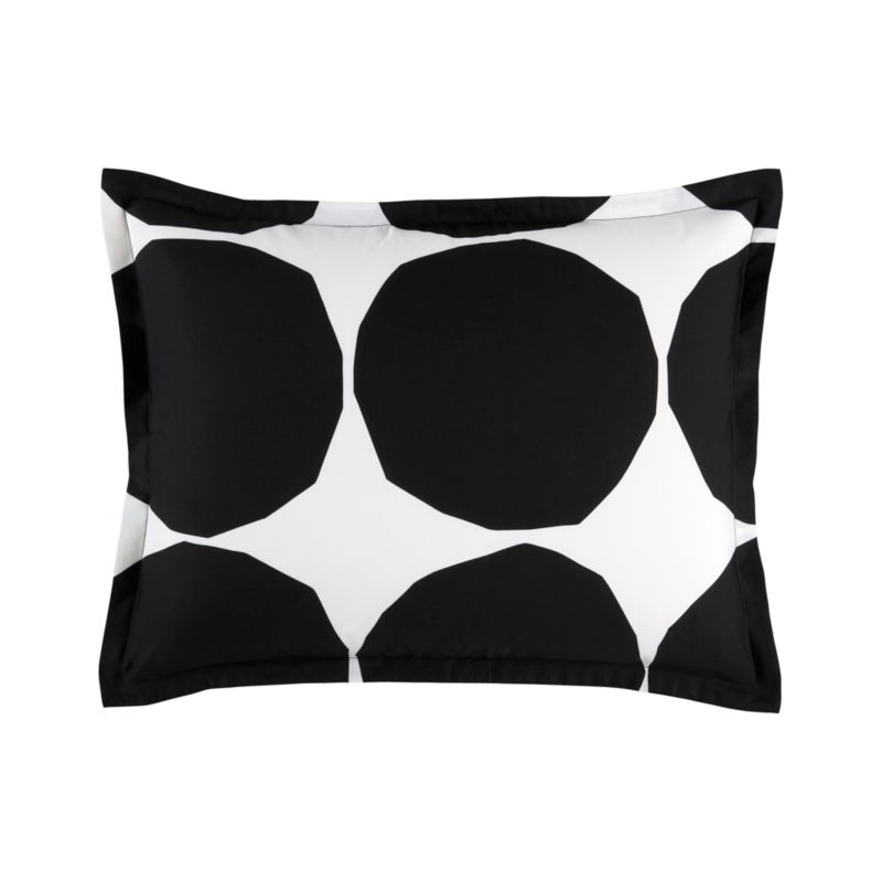 Marimekko Kivet Black Standard Sham