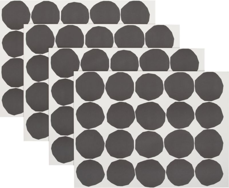 Marimekko Kivet Black and White Paper Placemats Set of 24
