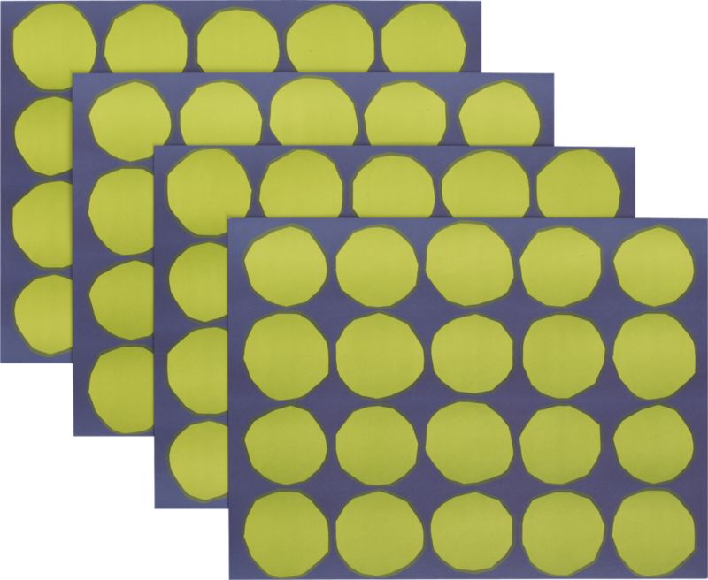 Marimekko Kivet Green and Blue Paper Placemats Set of 24