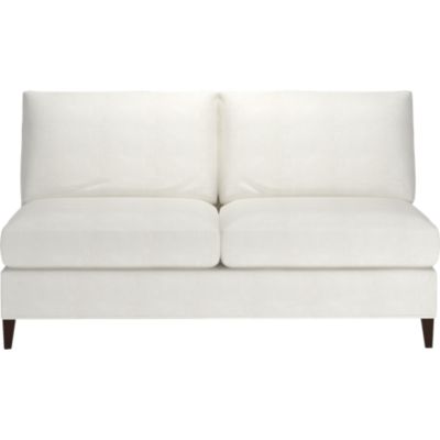 Klyne Slipcovered Armless Loveseat