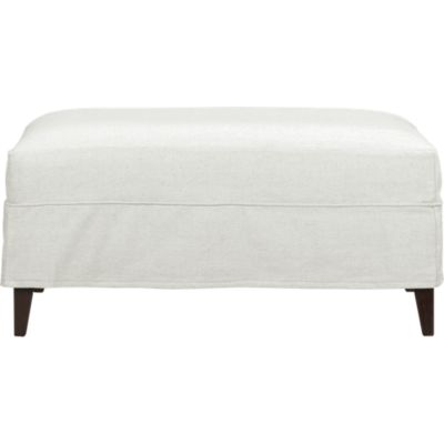 Klyne Slipcovered Ottoman