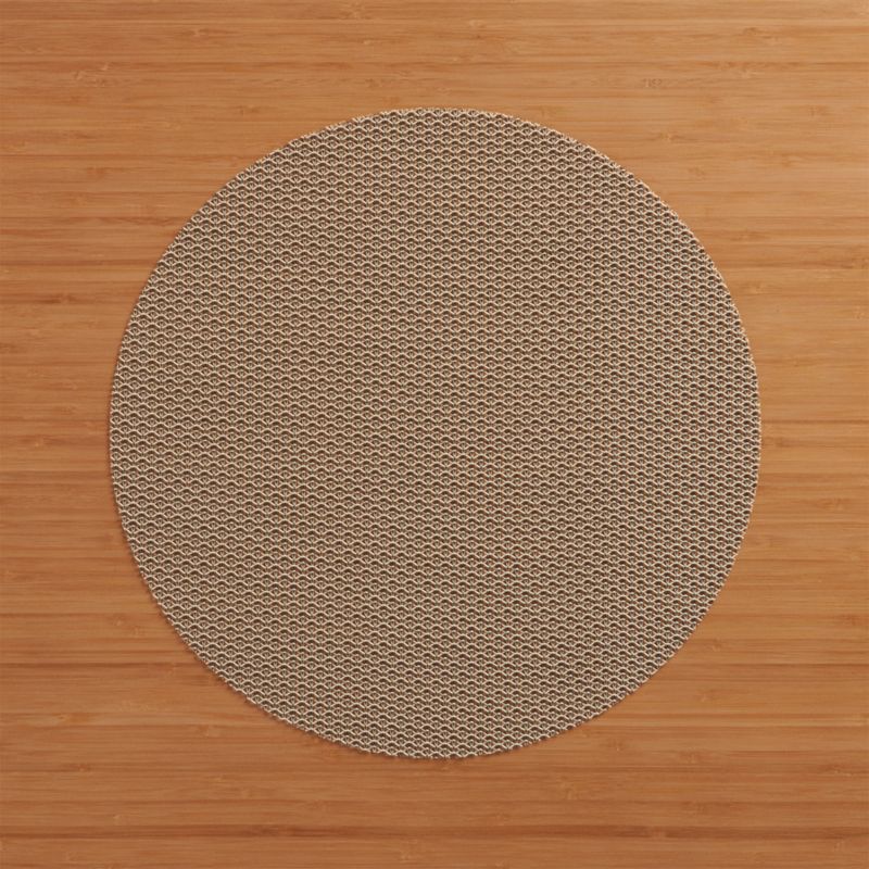 Chilewich ® Knitty Neutral Vinyl Placemat Crate and Barrel