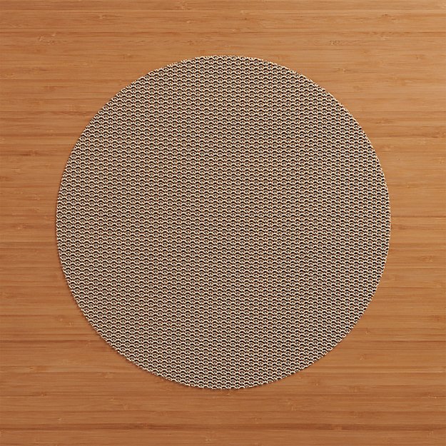 Chilewich ® Knitty Neutral Vinyl Placemat Crate and Barrel