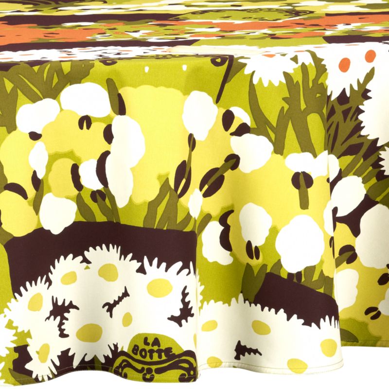 Marimekko La Botte Floral 72" Round Tablecloth
