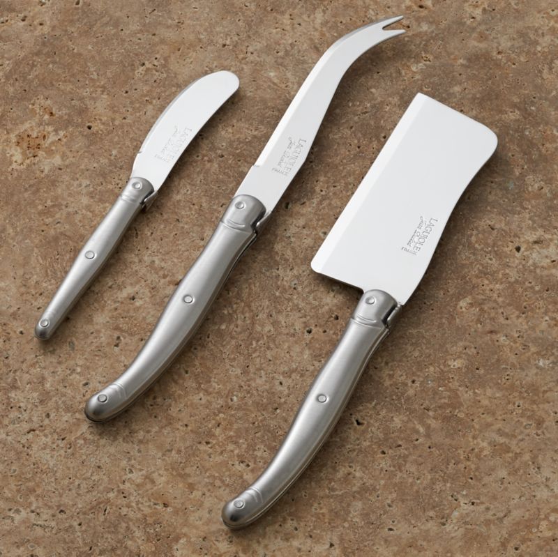 Laguiole ® Cheese Knife 3Piece Set Crate and Barrel