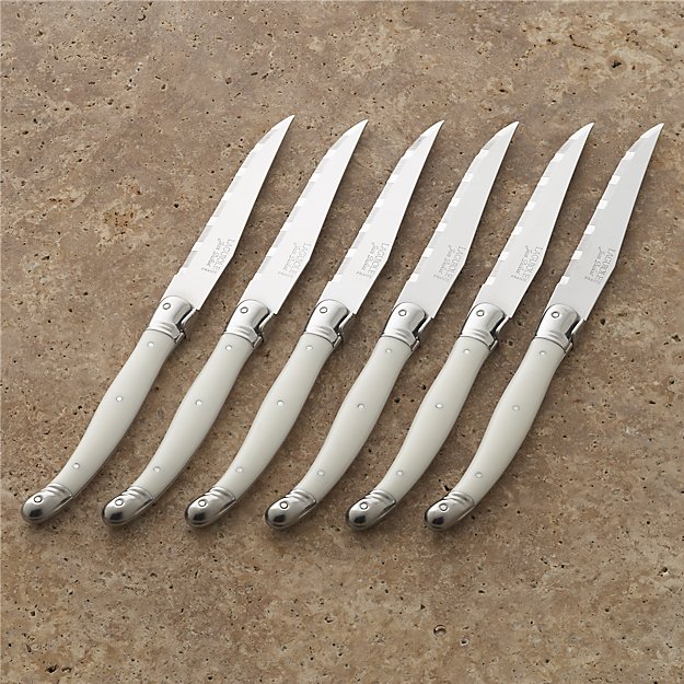 Set of 6 Laguiole ® Steak Knives Crate and Barrel