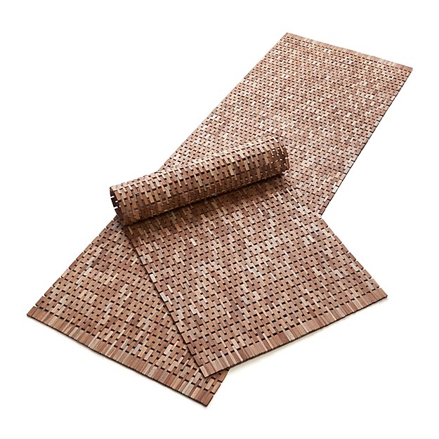 Lattice Wooden Mats Crate and Barrel