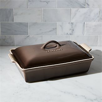 Le Creuset ® Heritage Covered Rectangular Truffle Brown Baking Dish