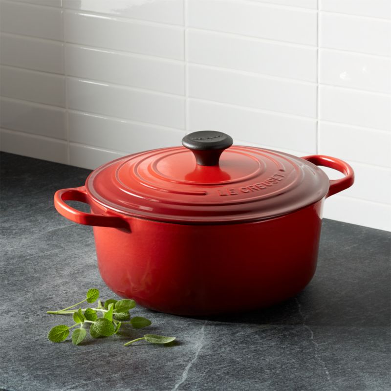 Le Creuset ® Signature 5.5 qt. Round Cerise Red French Oven with Lid
