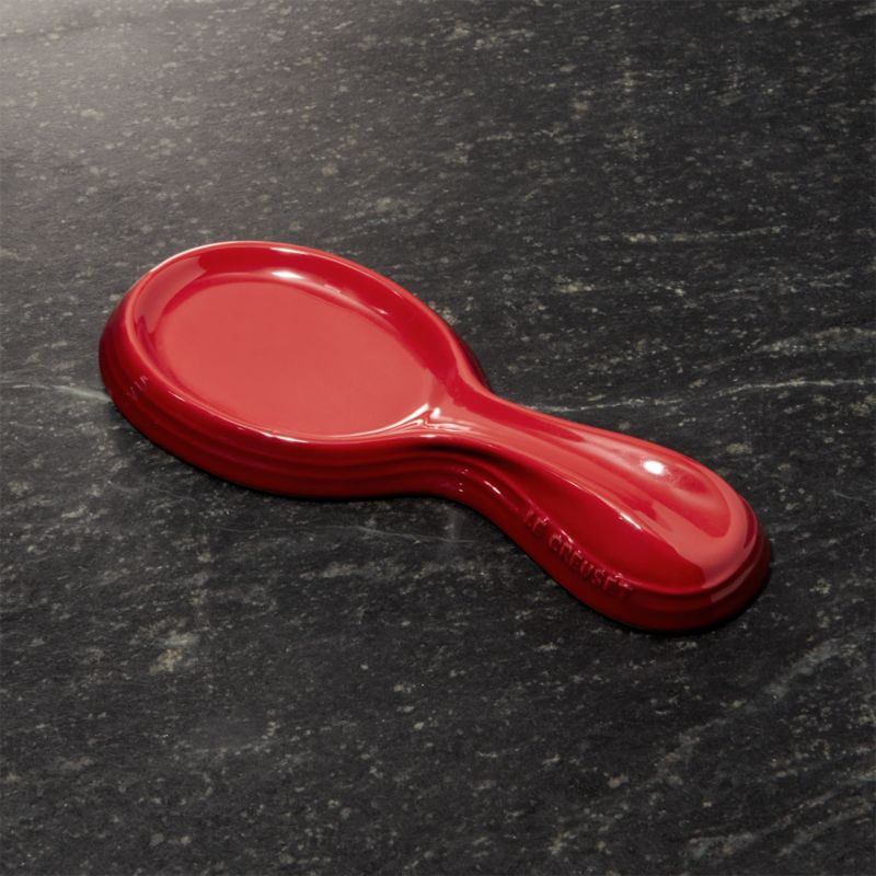 Le Creuset ® Spoon Rest Cerise Red Crate and Barrel
