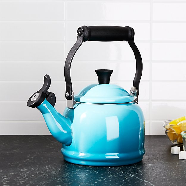 Le Creuset ® 1.25Qt. Demi Caribbean Tea Kettle Crate and Barrel