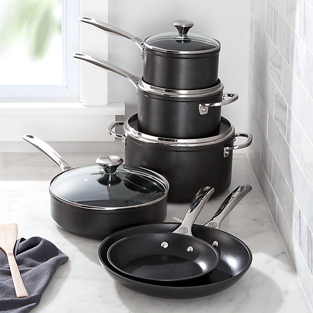 Le Creuset ® 10Piece Toughened Nonstick Cookware Set Crate and Barrel