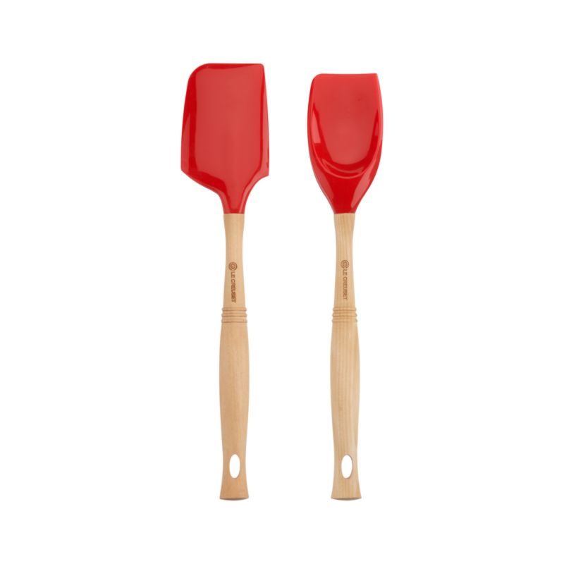 Le Creuset® Cherry Large Spatula and Spoon Spatula