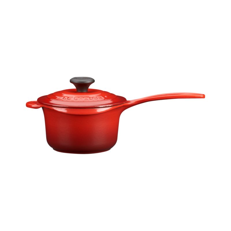 Le Creuset® 1.25 qt. Cherry Saucepan with Lid
