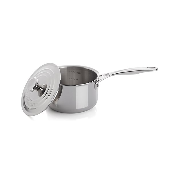 Le Creuset ® Signature 2 Qt Stainless Steel Saucepan With Lid Crate And Barrel