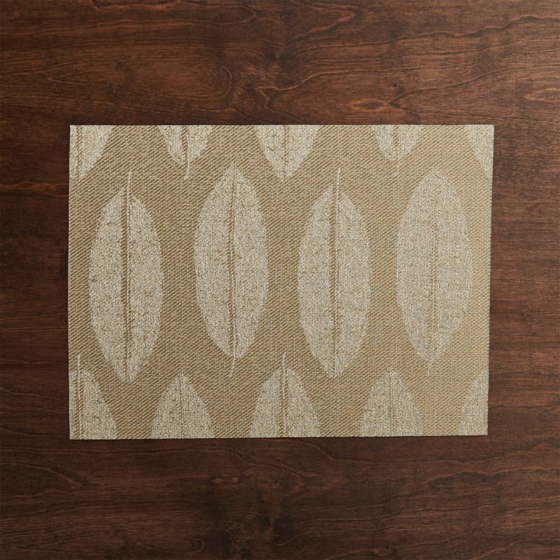 Chilewich ® Leaf Jacquard Reversible Placemat Crate and Barrel