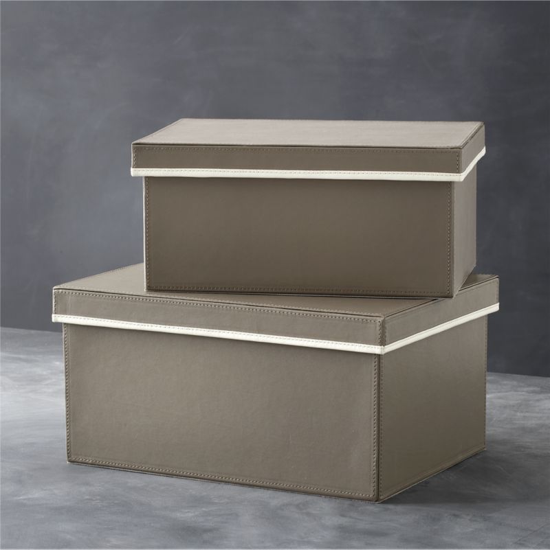 Tanner Storage Boxes Set of Two - Set of two...