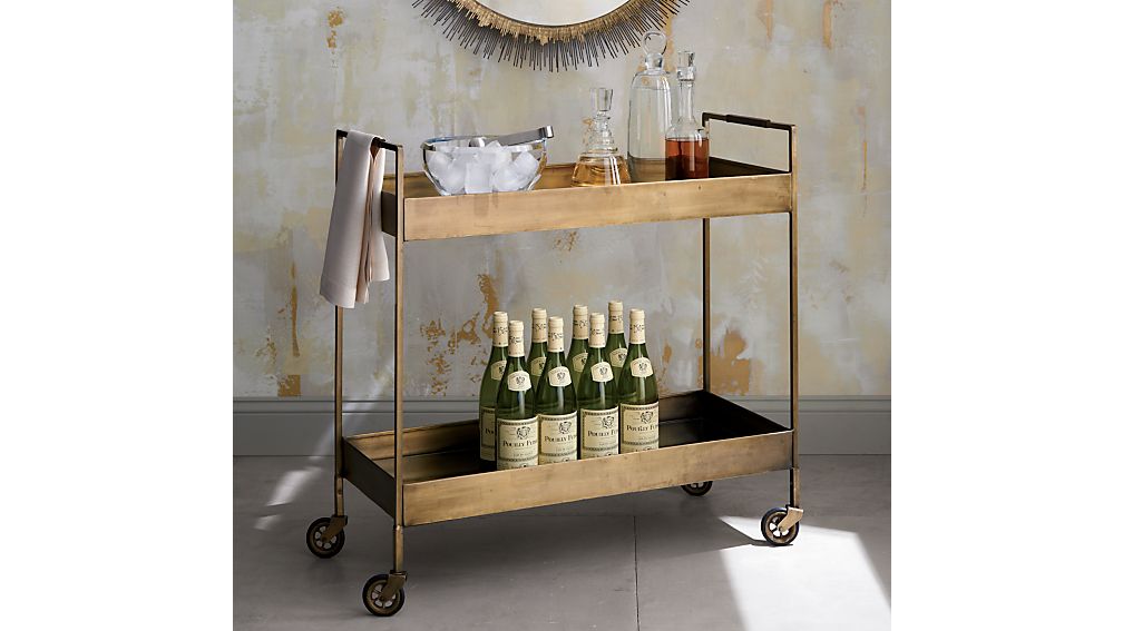 Libations Bar Cart Crate and Barrel