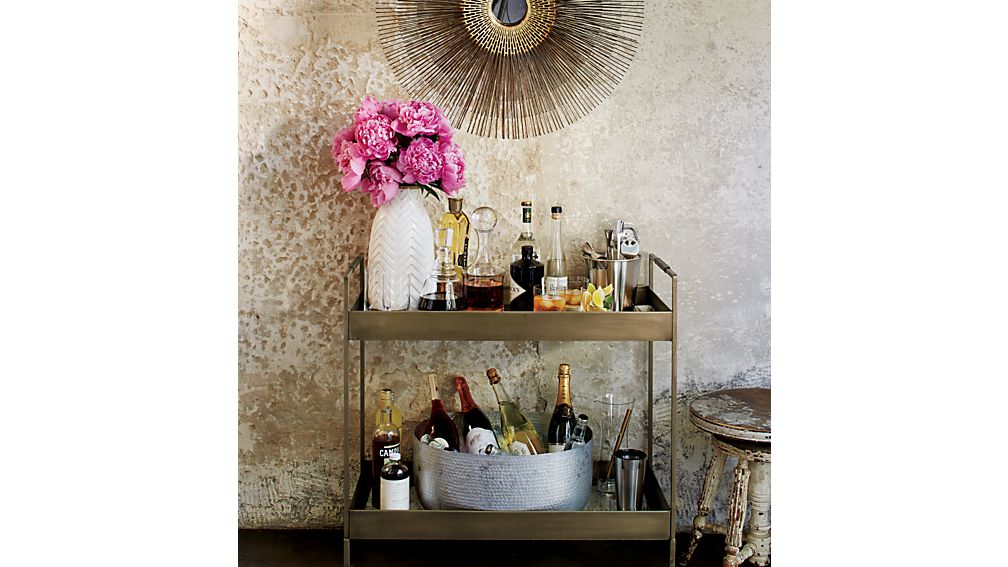 Libations Bar Cart Crate and Barrel