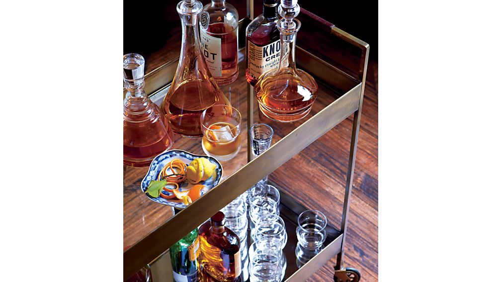 Libations Bar Cart Crate and Barrel