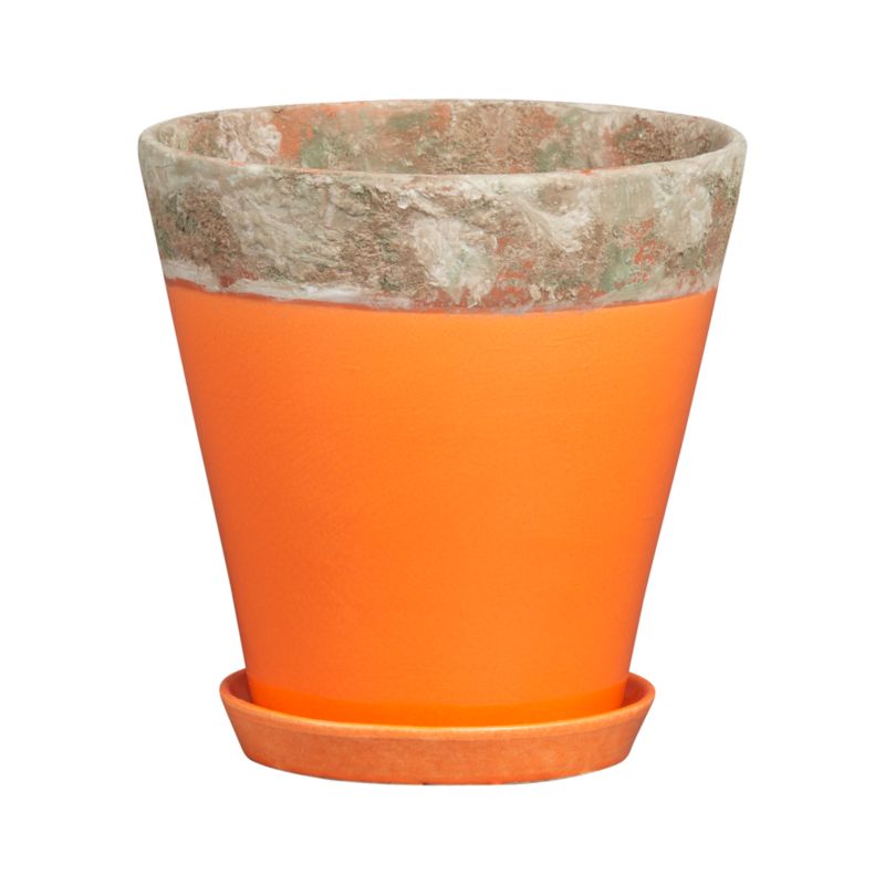 Lilla 8" Orange Planter