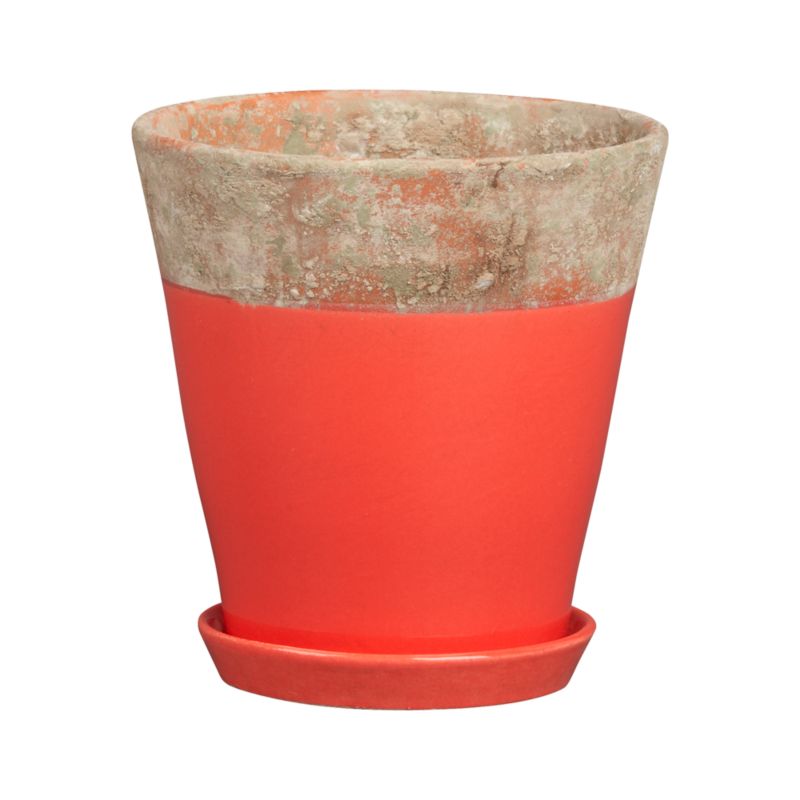 Lilla 6.75" Red Planter