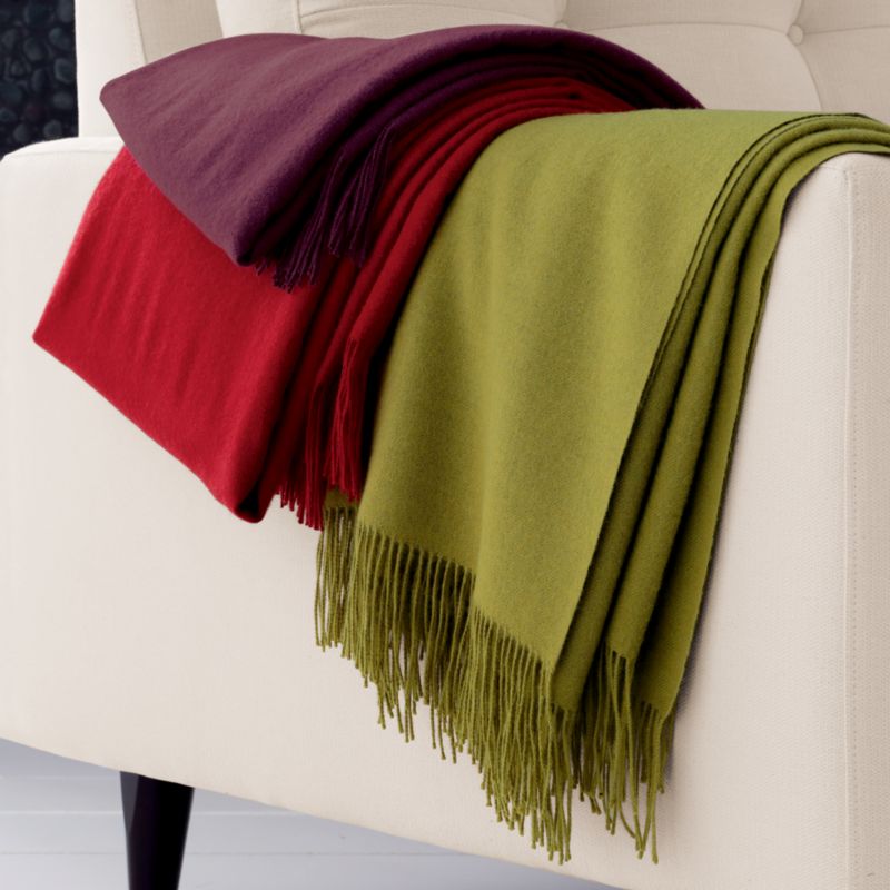 Lima Alpaca Red Throw