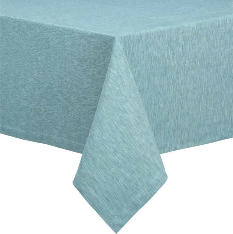 Linden Cyan 60"x60" Tablecloth