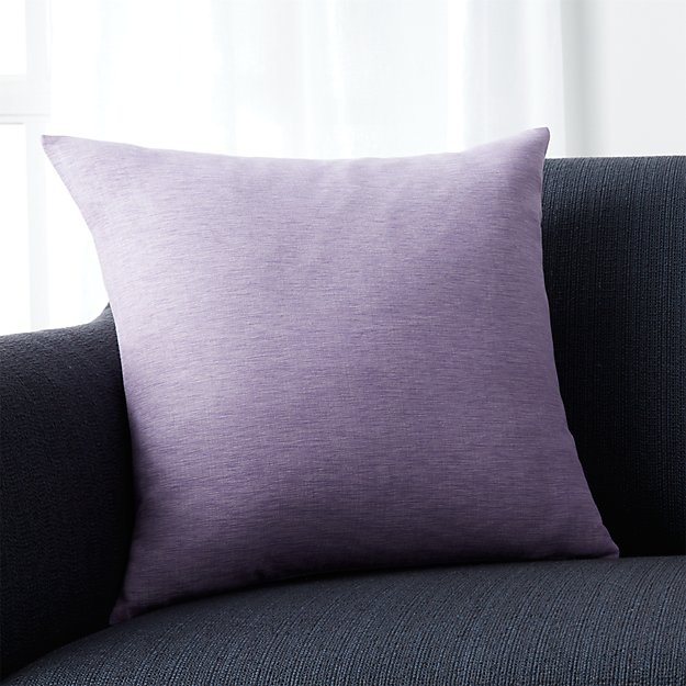 Linden Lavender Purple 18" Pillow Crate and Barrel