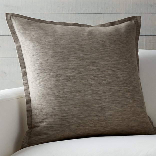 Linden Mushroom Grey 23" Pillow with FeatherDown Insert + Reviews