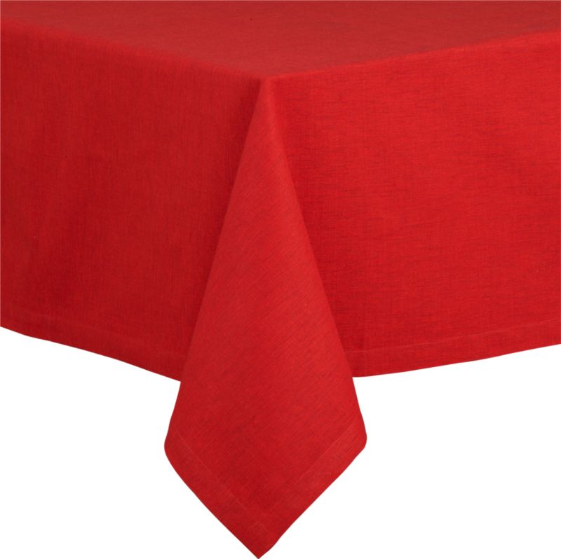 Linden 60"x144" Ruby Tablecloth