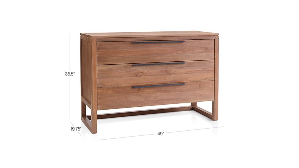 Linea II ThreeDrawer Chest Crate and Barrel