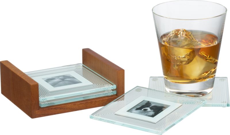 5-Piece Linea Photo Coaster Set