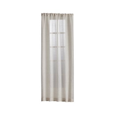 Natural Linen Sheer 52x63 Curtain Panel