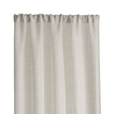 Natural Linen Sheer 52x63 Curtain Panel