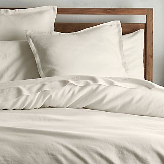 Lino II Cream Duvet Covers and Pillow Shams