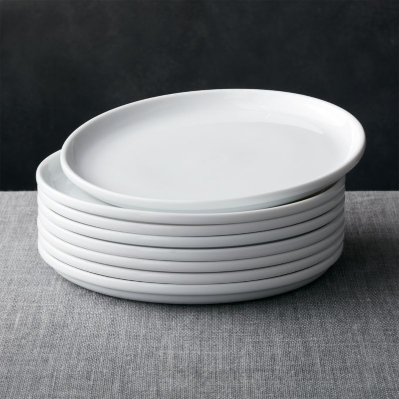 Set of 8 Logan Stacking Dinner Plates | Crate and Barrel