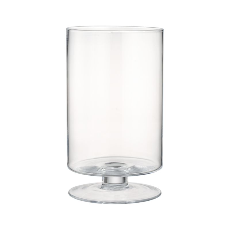 Large Clear Hurricane. 8"dia.x13.5"H