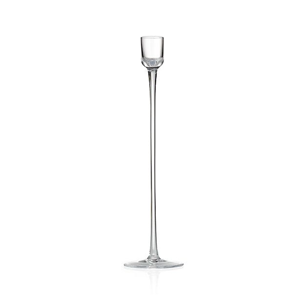 London Glass Tall Taper Candle Holder Crate and Barrel