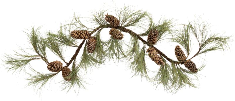 Crate and Barrel - Long Needle Pine Garland shopping in Crate and Barrel Christmas from crateandbarrel.com