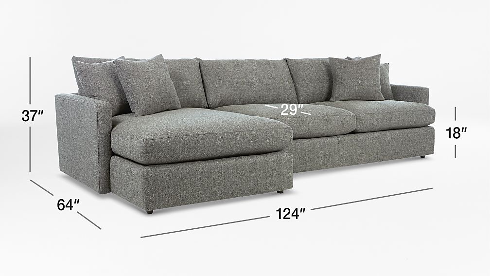 Lounge II 2Piece Sectional Sofa Taft Steel Crate and Barrel